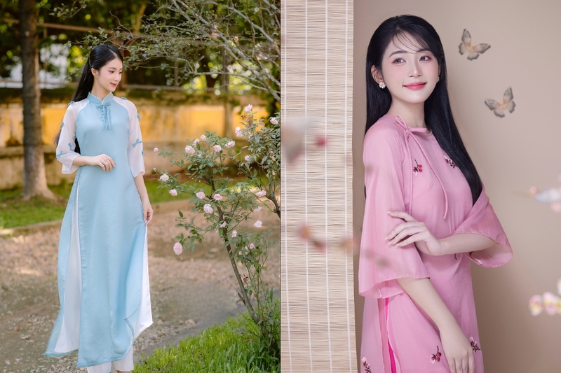 chụp ảnh Tết với áo dài cách tân 5