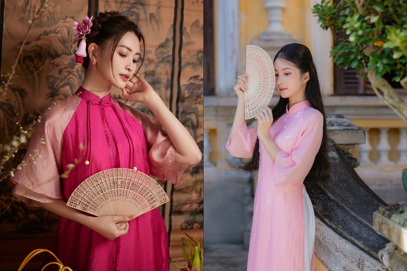 chụp ảnh Tết với áo dài cách tân 6