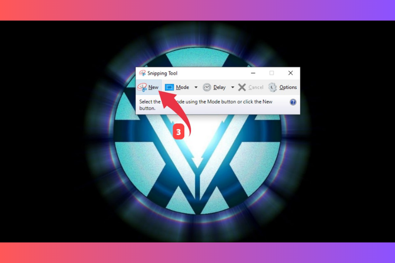 chụp một phần màn hình bằng Snipping Tool 2