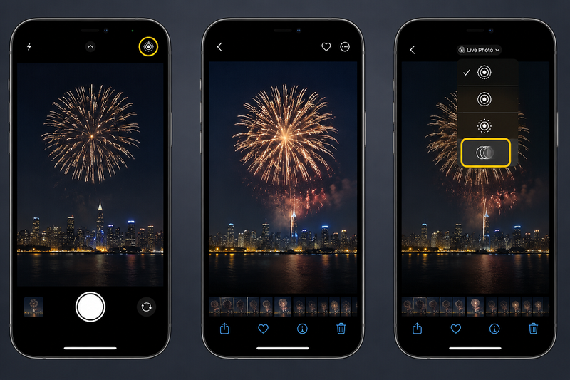 Tận dụng Live Photos để tạo hiệu ứng phơi sáng lâu