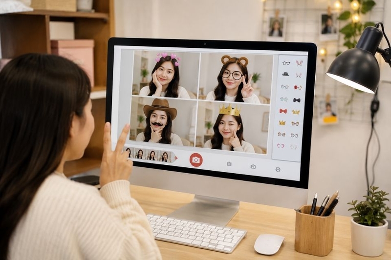 chụp photobooth trên máy tính (ảnh 1)