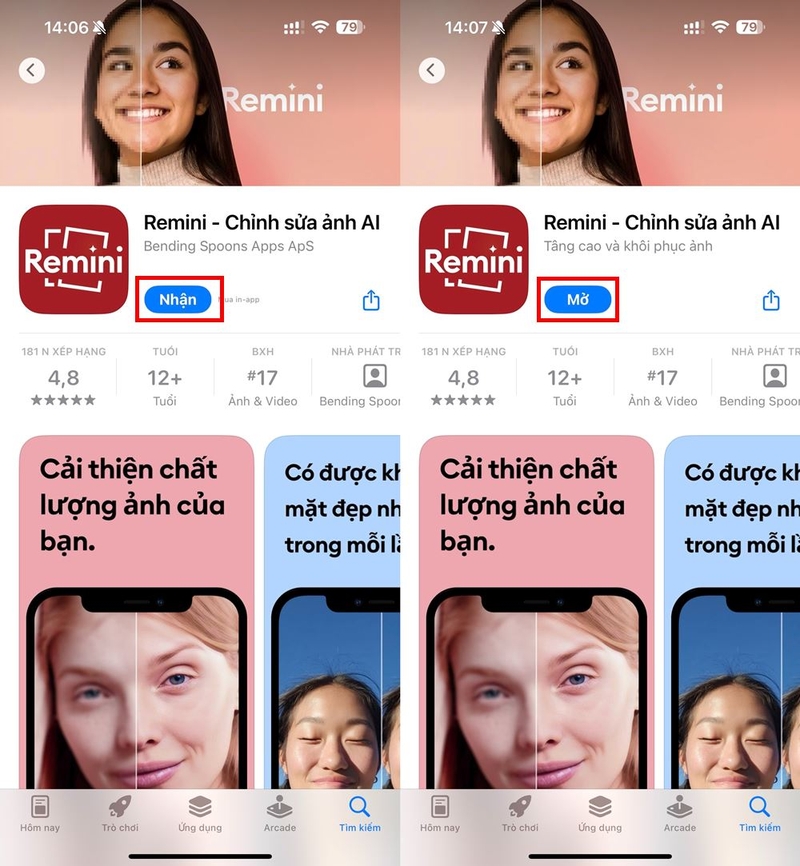 Cách chuyển ảnh thường thành ảnh đất sét bằng ứng dụng Remini ảnh 1