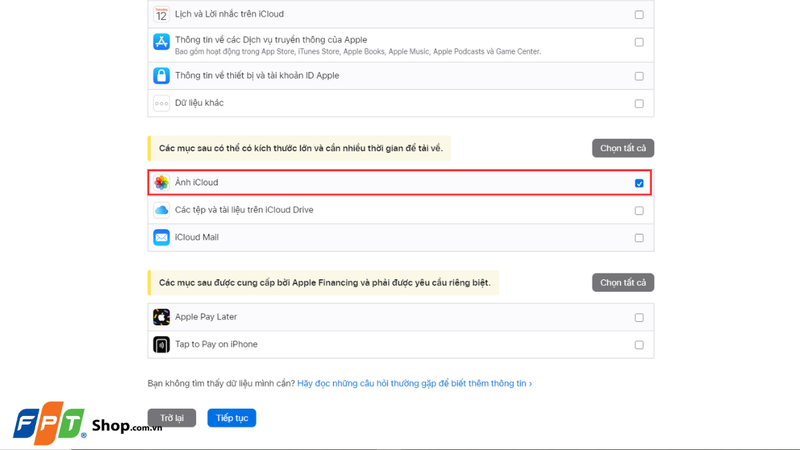 chuyển ảnh và video từ iCloud sang Google Photos 5