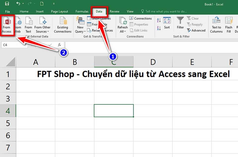 Cách nhập dữ liệu Access vào Excel - 09