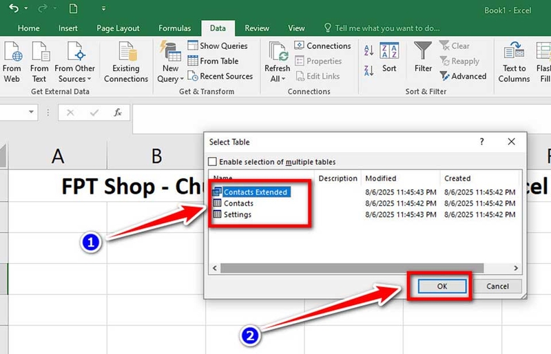 Cách nhập dữ liệu Access vào Excel - 07