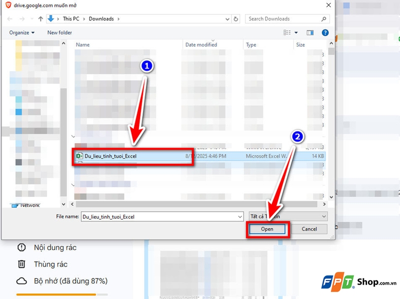Cách chuyển file Excel sang Google Sheets - 05
