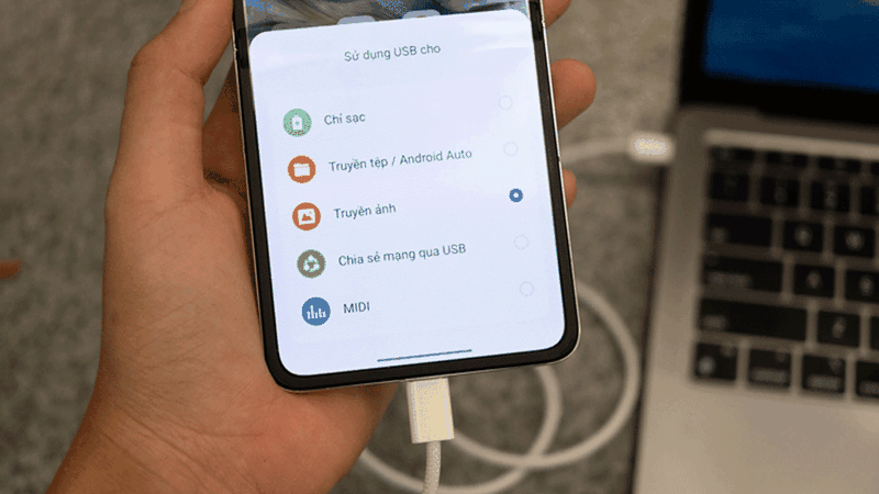 Nên sử dụng các loại dây cáp có hỗ trợ chuyển file Android qua MacBook