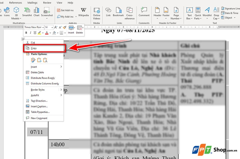 Chuyển form dữ liệu từ Word sang Excel - 03