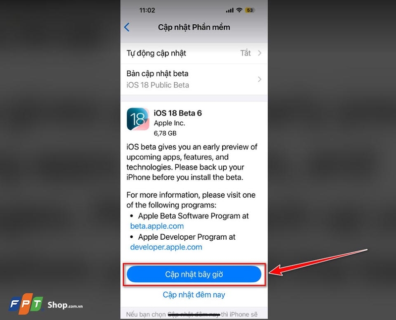 Chuyển iOS Developer Beta sang Public Beta - 06