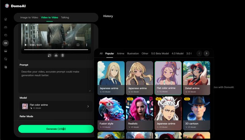 Sử dụng DomoAI 3