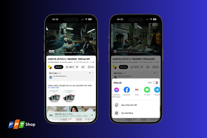 Lấy link video YouTube