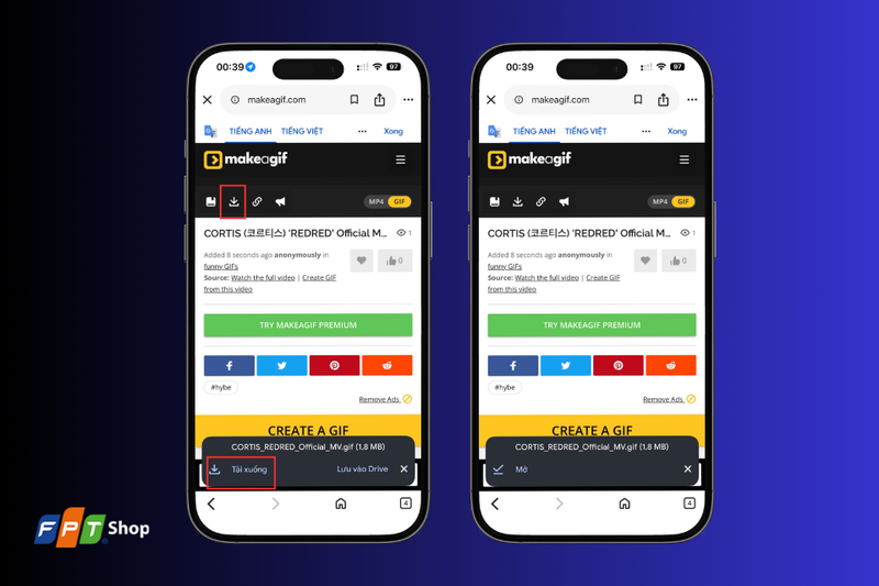 Lưu ảnh GIF về điện thoại 1