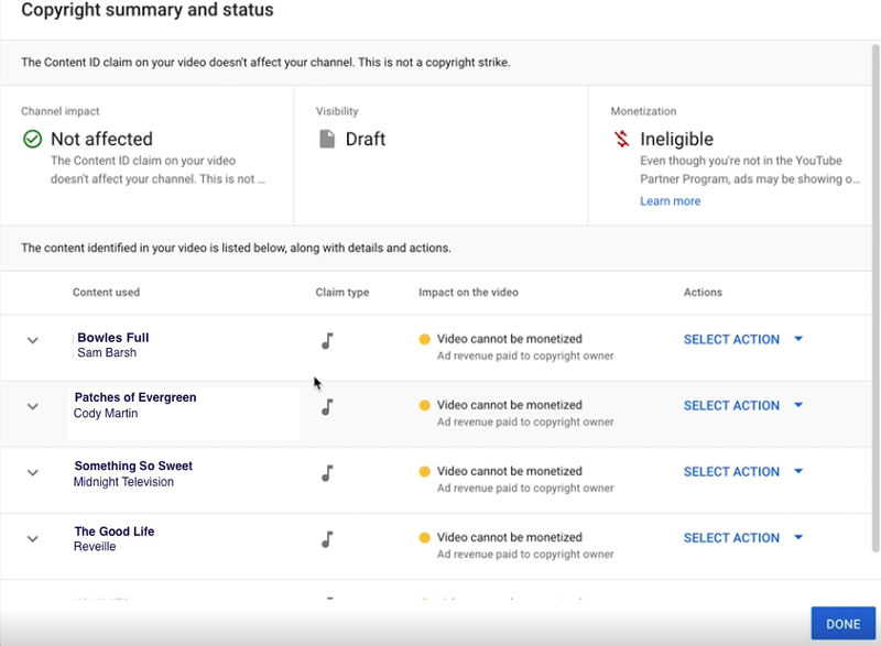 Content ID claim là gì? 2