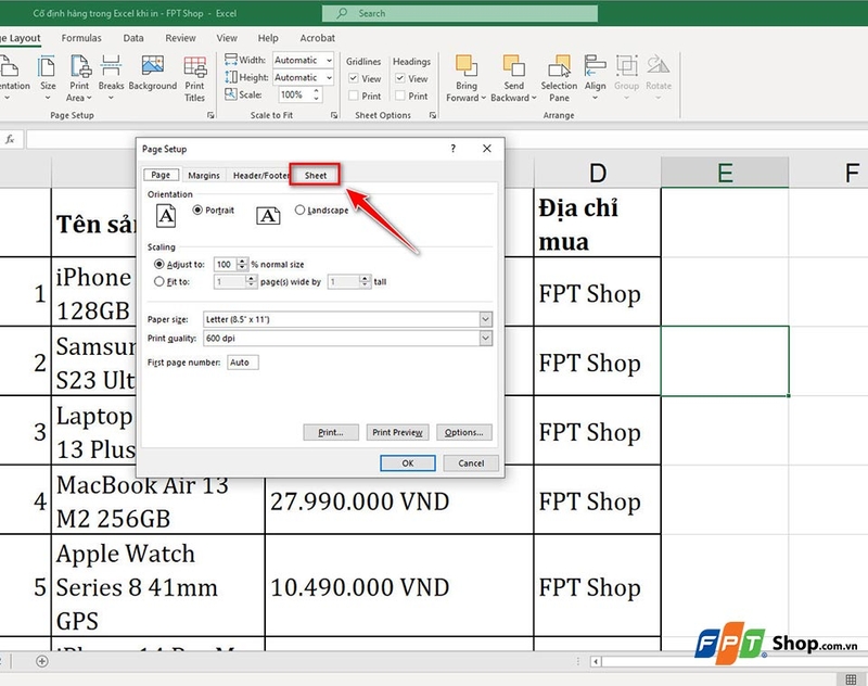 Cách giữ hàng cố định trong Excel - Ảnh 04