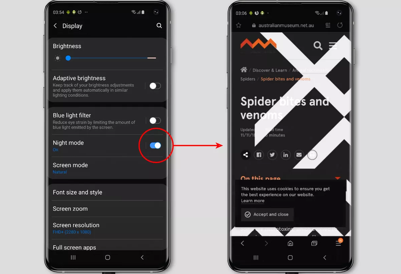 Dark Mode hoạt động hiệu quả hơn