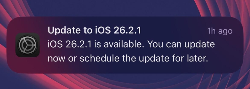 Lưu ý trước khi nâng cấp iOS 26.2.1