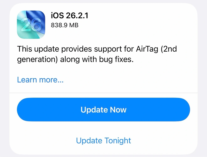Có nên cập nhật iOS 26.2.1 không?