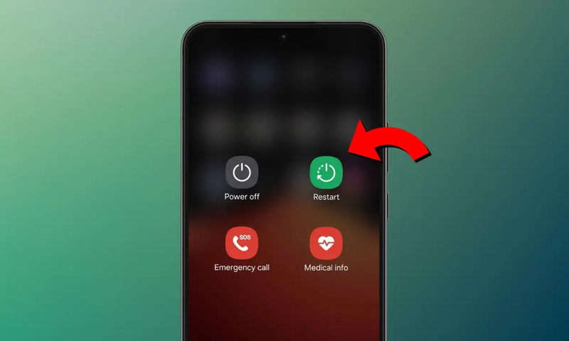 khởi động lại điện thoại