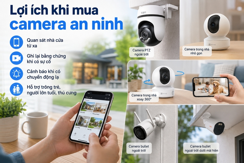 Lợi ích khi mua camera an ninh