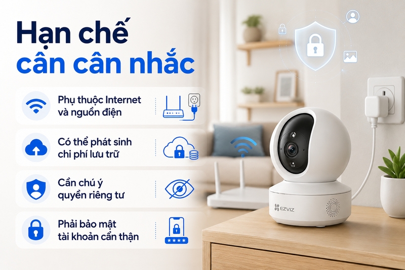 Hạn chế cần cân nhắc trước khi mua camera an ninh
