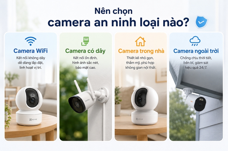Nên chọn camera an ninh loại nào