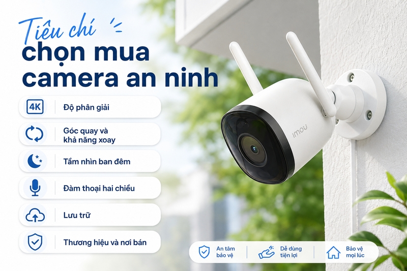 Tiêu chí chọn mua camera an ninh