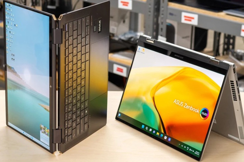 Hai kiểu thiết kế phổ biến của laptop 2 trong 1