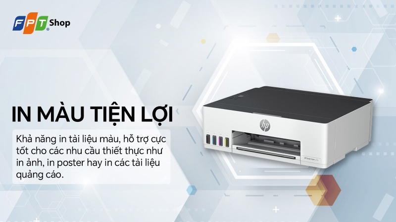Máy in phun thường có lợi thế khi xử lý hình ảnh và bản in màu có nhiều chi tiết, nhưng tốc độ in có thể thấp