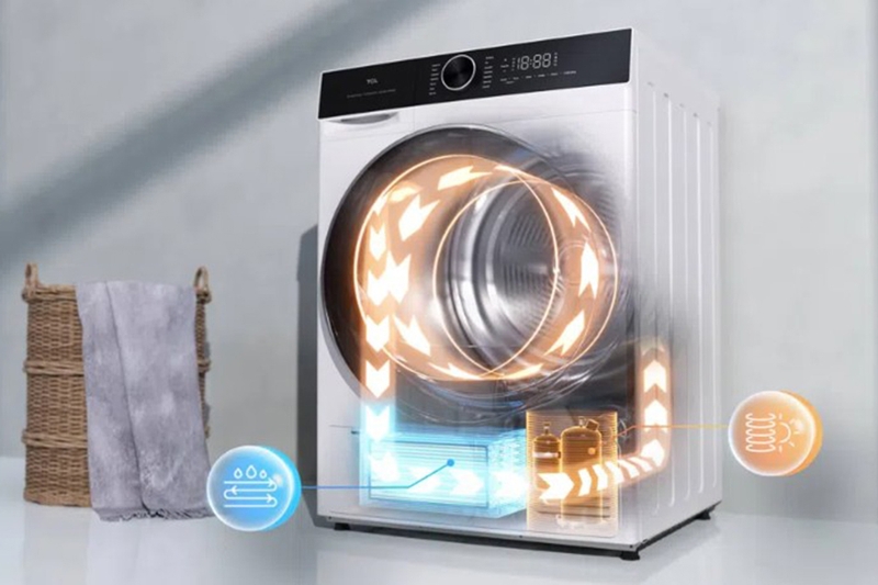 Nhiệt độ sấy thấp hơn phù hợp với gia đình thường xử lý nhiều loại quần áo cần chăm sóc cẩn thận