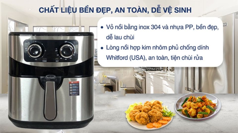 Có nên mua nồi chiên không dầu Sharp 10l 1