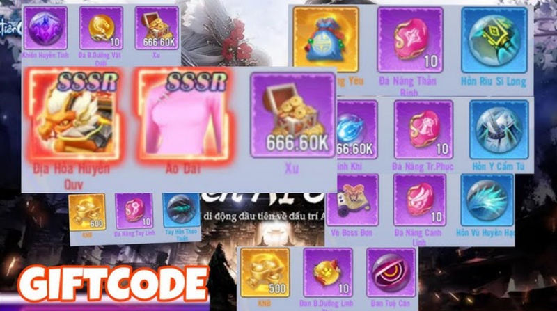 Nhập mã code và nhận phần thưởng