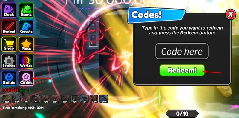 code Anime Card Battle hình 3