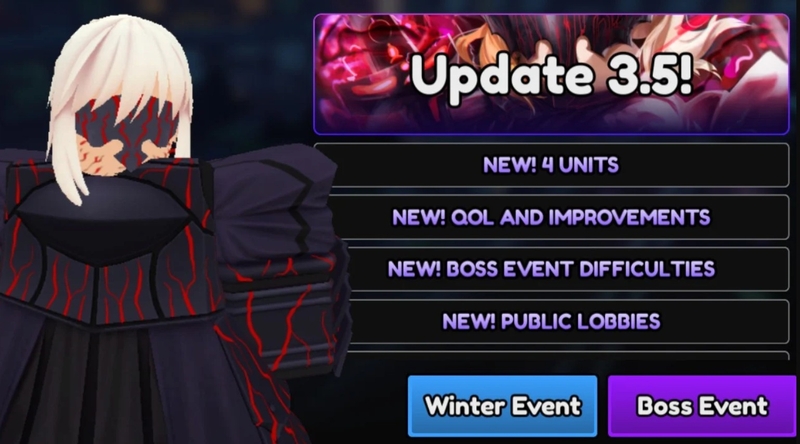 code Anime Vanguards màn hình update