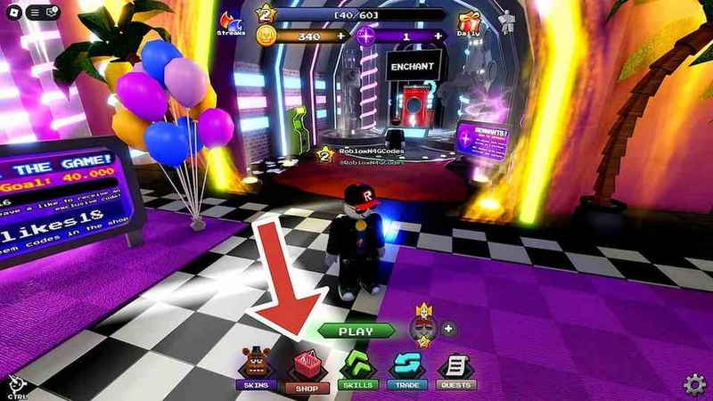 Truy cập vào cửa hàng trong game