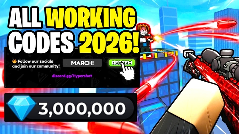 code Hypershot Roblox 3