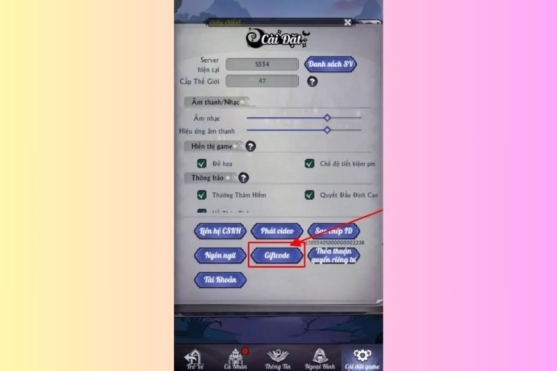 Chuẩn bị nhập code game trò chơi