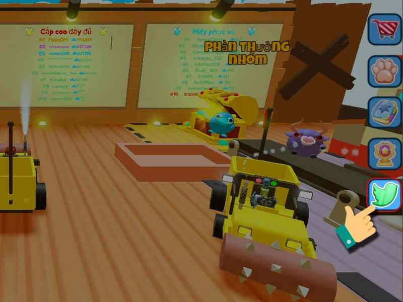 Truy cập tính năng nhận quà