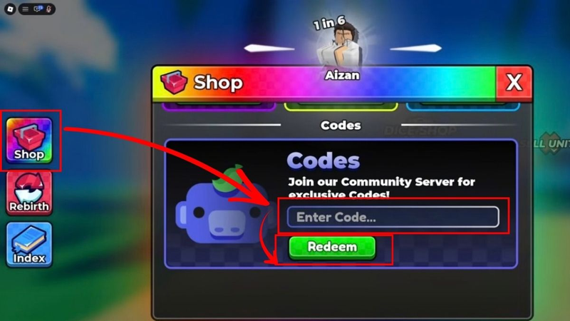 Code Anime Dice 5