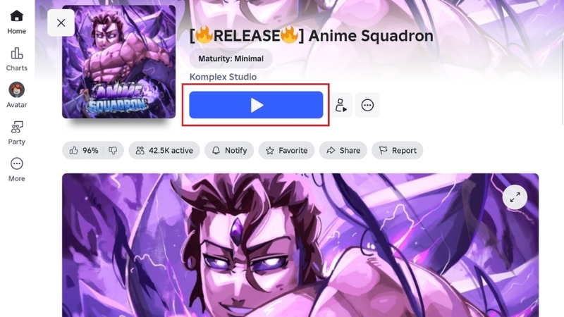 Mở game Anime Squadron