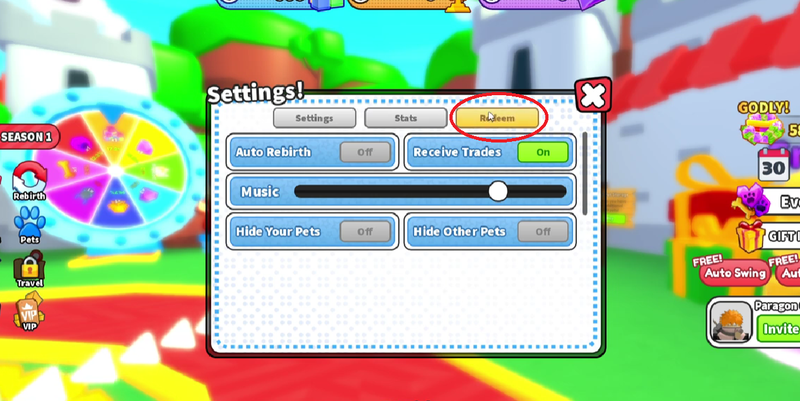 tab Redeem