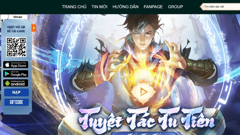 Website chính thức của game Cùng Ta Luyện Khí Mười Vạn Năm