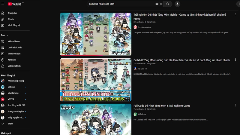 Theo dõi kênh YouTube để cập nhật được những code game mới nhất
