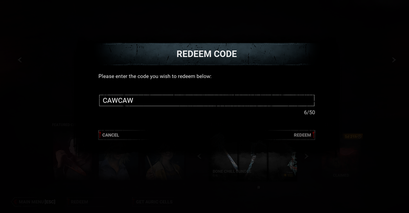 Code Dead by Daylight 4