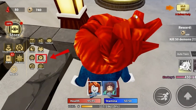 Hướng dẫn cách nhập code Demon Warriors