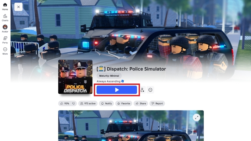 Bước 1: Mở Dispatch: Police Simulator