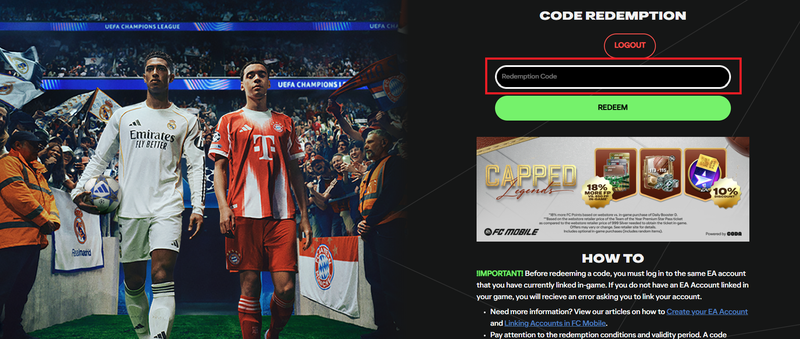 Code FC Mobile 26 VN 5