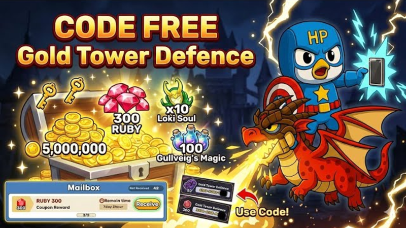 code Gold Tower Defense 6