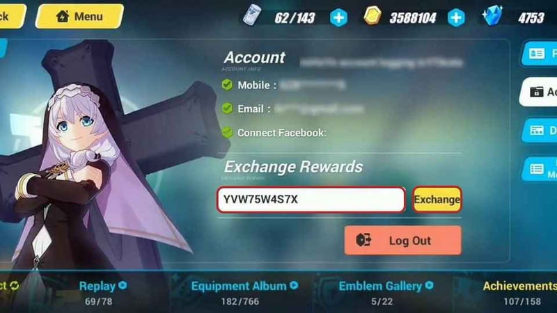 Hoàn thành bước đăng nhập và nhận code game