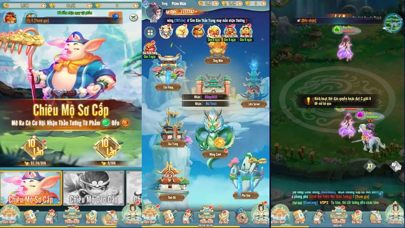 Giao diện game Huyễn Tưởng Tây Du