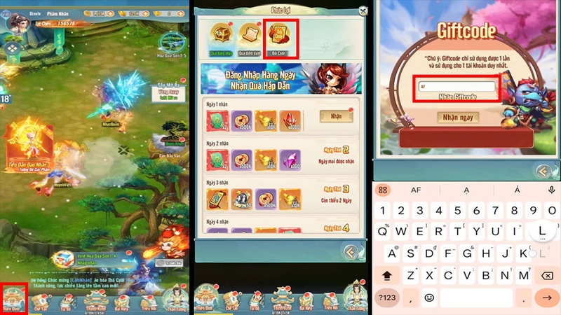 Các bước nhập code Huyễn Tưởng Tây Du